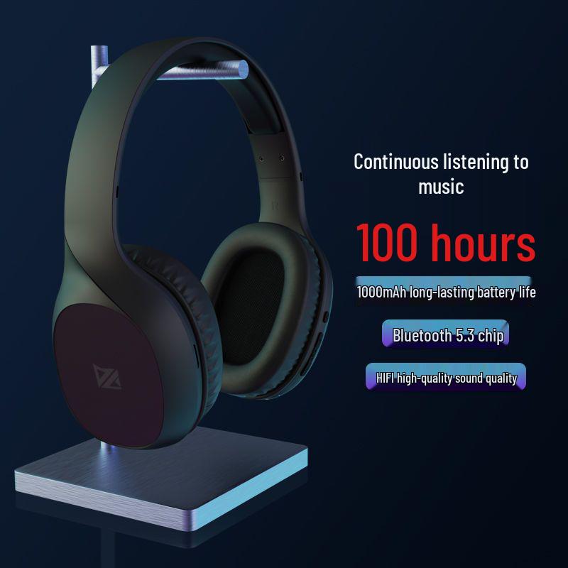 Универсальная беспроводная накладная Bluetooth-игровая гарнитура с высококачественным звуком и позиционированием