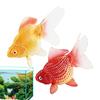 2 шт. Искусственная золотая рыбка Пластиковая рыбка для аквариума Модель украшения Реалистичная движущаяся рыбка Плавающая рыбка Декорация для аквариума для Аквариума
