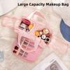 Double Side Open Cosmetic Handbag Multipocket Design Women Cosmetic Tote Shower Organizer