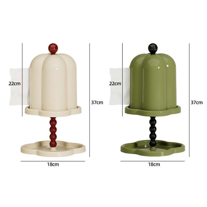 Vintage Tissue Box with Lid Double-layer Storage Rack for Roll Paper Key Jewelry Dust-proof Pumping Paper Box Home Organizers