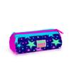 coral high Kids Saks Pink Star Patterned Three Compartment Pencil Bag 22311