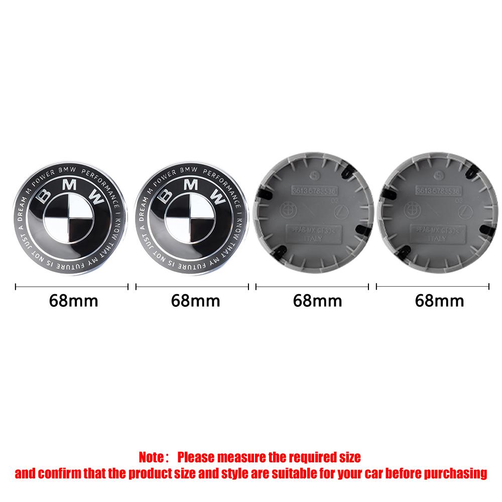 Car Wheel Center Cover Hubcaps Steering Wheel Badge Front Hood Emblem Rear Logo Decoration For BMW M M3 M5 X2 F01 F20 F10 X5 E36 RXDMV1