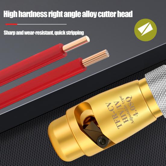 Портативный электрический инструмент для зачистки проводов, универсальный профессиональный инструмент для зачистки кабеля из алюминиевого сплава высокой твердости с гаечным ключом