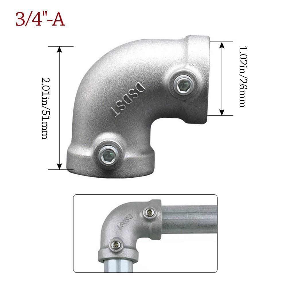 Aluminum Alloy Steel Frame Fasteners 1\2''/3\4" Circular Pipe Connector Pipes