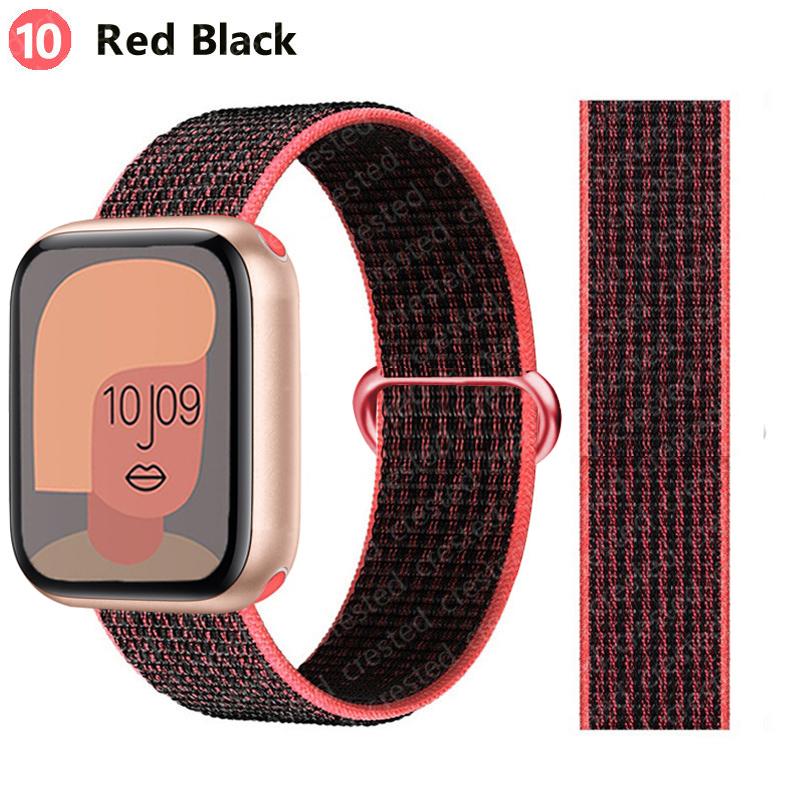 2 шт. Ремешки Для Apple Watch Band 44 мм 40 мм 45 мм 46 мм 42 мм 49 мм 41 мм Нейлоновый петлевой браслет iwatch Серия 10 9 8 7 6 5 3 se ultra 2
