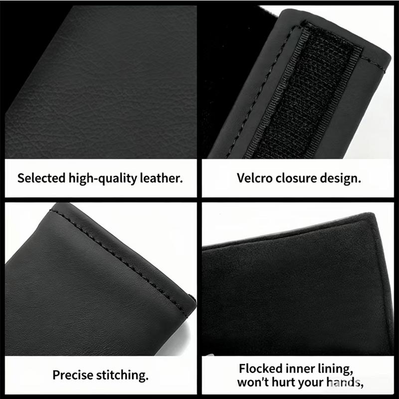 Car Sticker Leather Seat Belt Shoulder Pads Protector Cushion Covers Fit For BMW M Series E46 E90 E60 F30 F10 E39 E36 F20 G30 G2 23EG