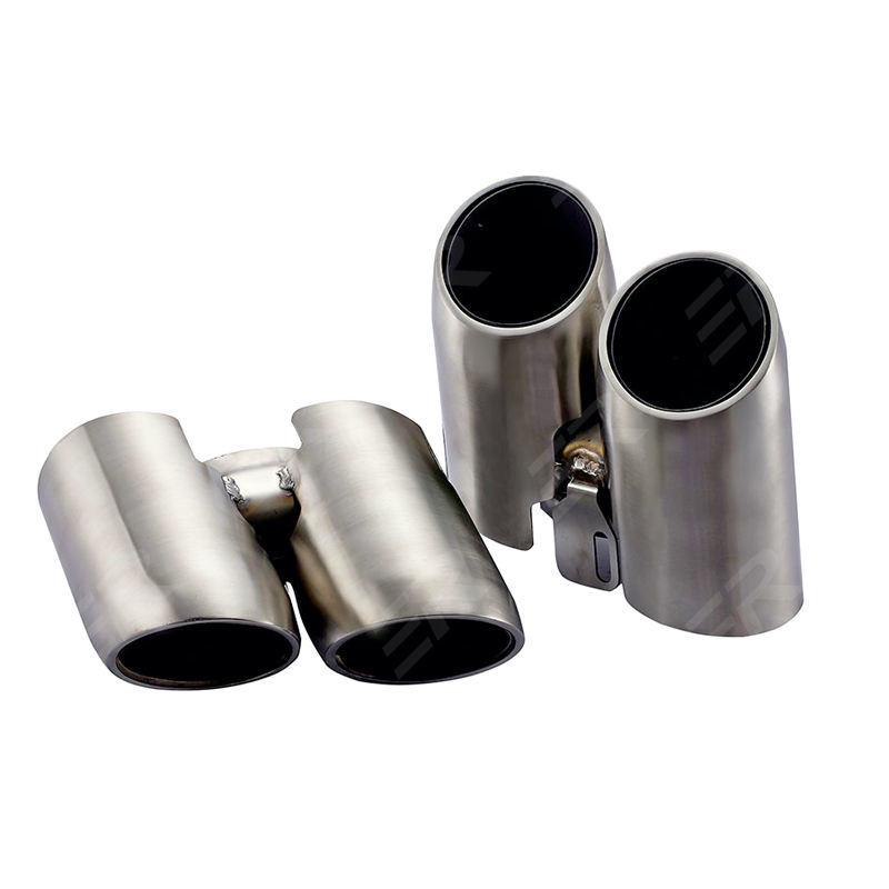 Полированная нержавеющая сталь Выхлопная насадка для Porsche Panamera 970