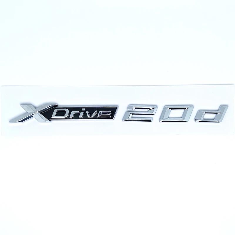 3D ABS XDrive Emblem Car Fender Rear Trunk Sticker X Drive 20d 20i 23d 23i 25d 25i 28d 28i For BMW X1 X2 X3 X5 X6 X7 uw2