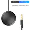 Микрофон для конференций Plug-and-Play, всенаправленный конденсаторный микрофон с углом обзора 360 градусов, нескользящая основа, высокочувствительный настольный компьютерный микрофон