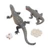 4 Pcs Lizard Life Cycle Toy PVC Realistic Educational Reptile Animal Growth Cycle Toy