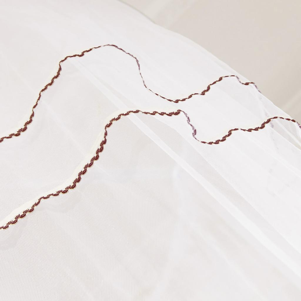 Breathable Round Canopy Lace Princess Style Mosquito Net Bed Curtain Netting