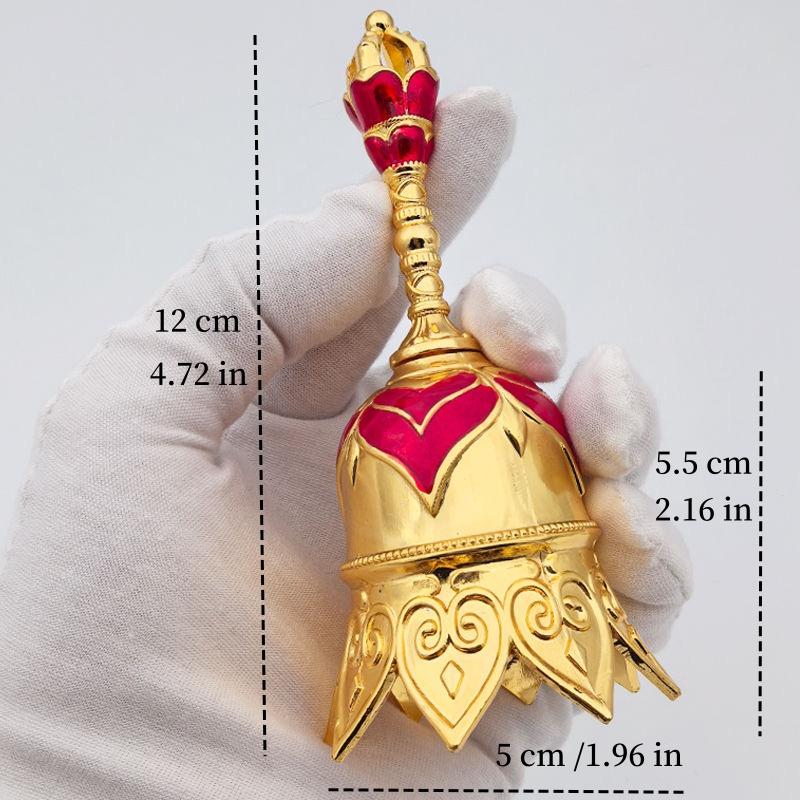 Ретро латунный ручной колокольчик для раннего детского образования Громкий классный колокол Рождественское подвесное украшение Колокольчик для заказа в ретро-стиле