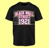 Black Graphic Tee Black Wall Street Logo Oklahoma Juneteenth Money Black History Month T-shirt