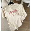 Cotton Letter Printed Tshirts Unisexs Oneck Short Sleeve Tops Streetwear Soft Breathable Trend Kids Female Clothes 2026