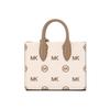 Michael Kors MK Mirella Logo Embossed Adjustable Shoulder Strap Zipper Closure Tote Bag Women tote bags 35R4G7ZC0T-2605