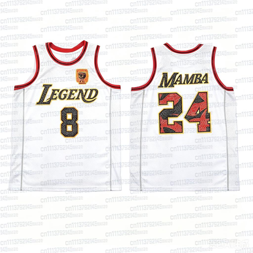 New Basketball Jersey No.8&24 Summer Sleeveless T-shirt Sports Breathable Quick Drying Tank Top Family Match Unisex