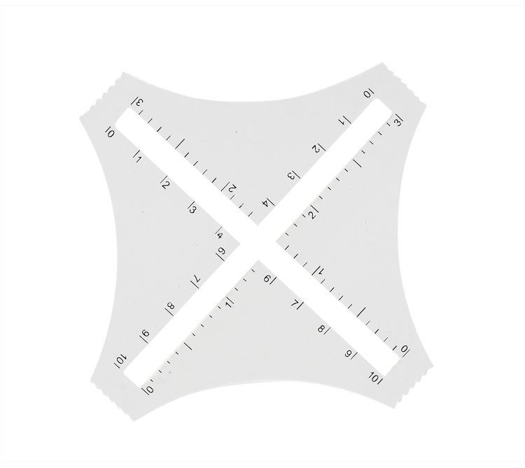 Wool Transparent Sample Knitting Acrylic Calculator Density Ruler Quilting Cross Ruler