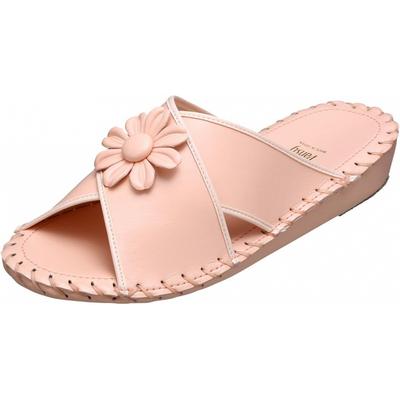 PanSy PanSy 9370j PanSy Домашние тапочки Сделано в Японии Женские Ручная вязка Стелька 24.5 25.0 См pInk