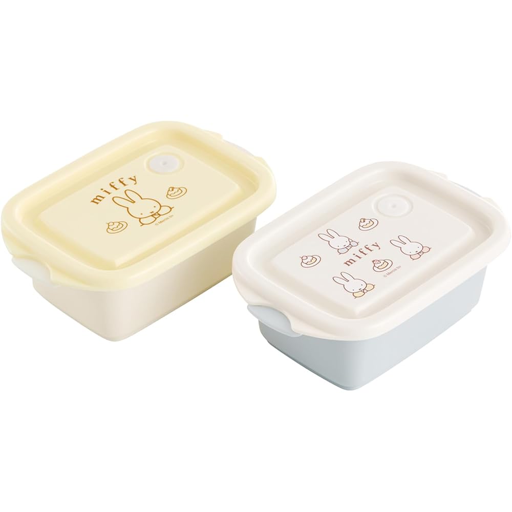 Skater Miffy Seal Containers Set of 2 300ml Microwave Safe Stacking Japanese Made