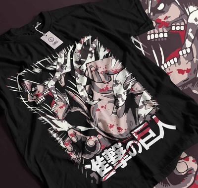 Футболка Атака Титанов Микаса Shingeki No Kyojin Аниме AOT Подарочная футболка Подарок 169