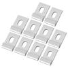 10Pcs Base Clips Hook Fixings Attaches Aluminium Greenhouses Fixture Set