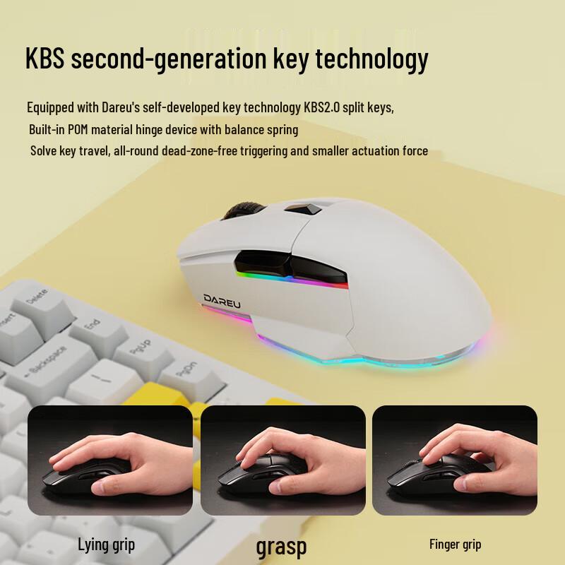 Dareu A955 Tri-Mode Wireless RGB Gaming Mouse