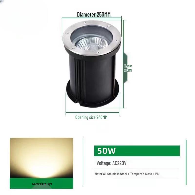 Adjustable Angle Stainless Steel In-Ground Light