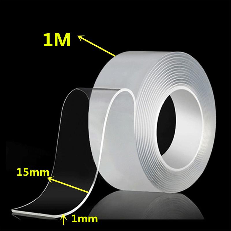 1/2/3/5m Transparent Nano Tape Powerful Adhesive Nano Tape Strong Double-sided Tape Waterproof For Bathroom Kitchen Super Glue