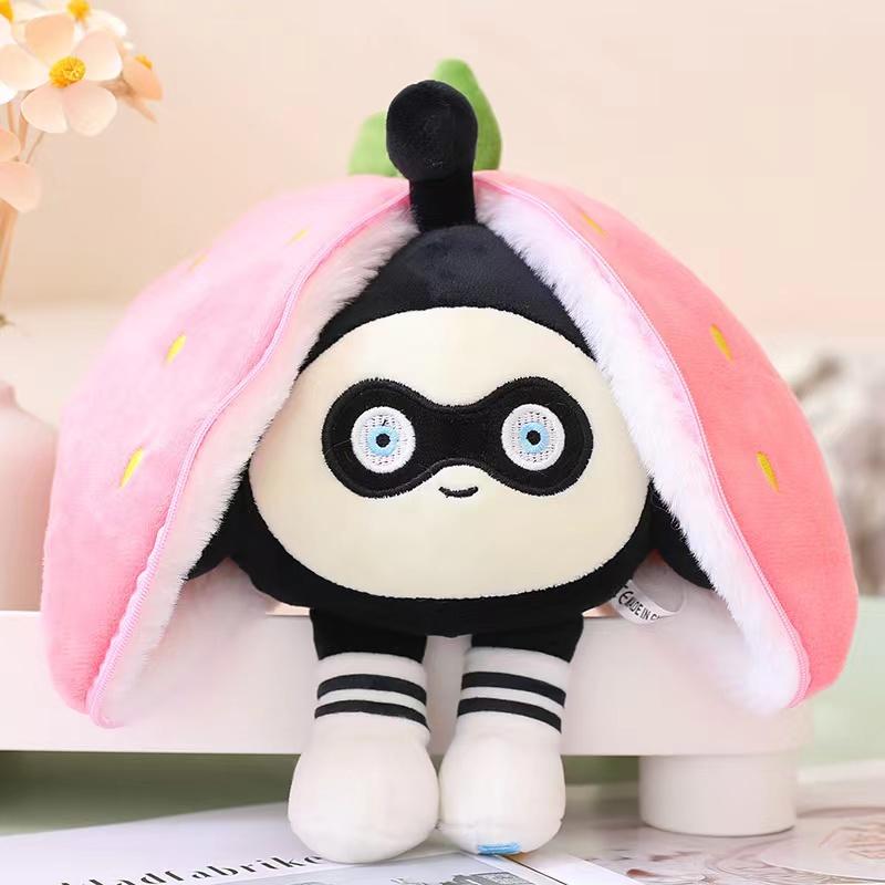 Strawberry Turned Into A Doll Plush Toy Childrens Sleeping Pillow Childrens Girls Birthday Christmas Gift Rabbit Bee Doll