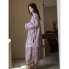 Korean Style Thick Warm Elegant Flannel Nightgowns Women Simple Gentle Tender Fluffy Heating Nightdress Winter Soft Sleepwear
