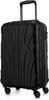 Suitline 34L Black Hard Case Cabin Suitcase On Wheels