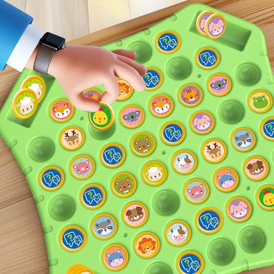 Детская двухсторонняя настольная игра на фруктовую тематику для семейного досуга, тренировки логических навыков и упражнения на память, шахматная игрушка