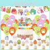 День рождения Squishmallows Праздничные принадлежности Топпер для кекса Воздушный шар Баннер Украшение