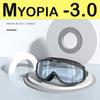 Миопия Очки для плавания Рецептурные -1.0~-8.0 Водонепроницаемые Антизапотевающие Очки для плавания Силиконовые Диоптрийные Очки для дайвинга Взрослые Дети