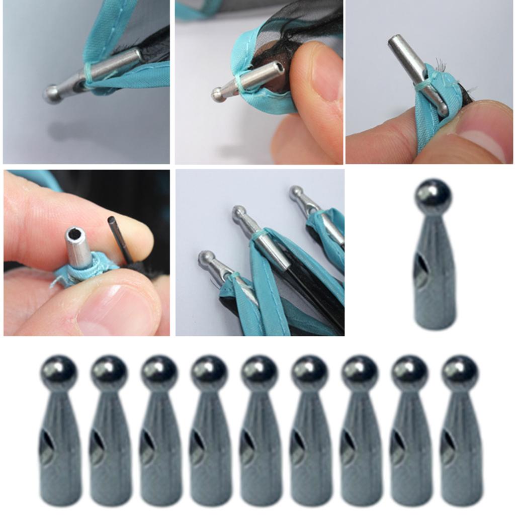 10pcs Umbrella Tail Beads Metal End Caps For 4mm Umbrella Repair And DIY Metal Tips For 4mm Diameter Bone
