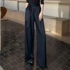 Women's High-Waist Drapey Wide-Leg Pants