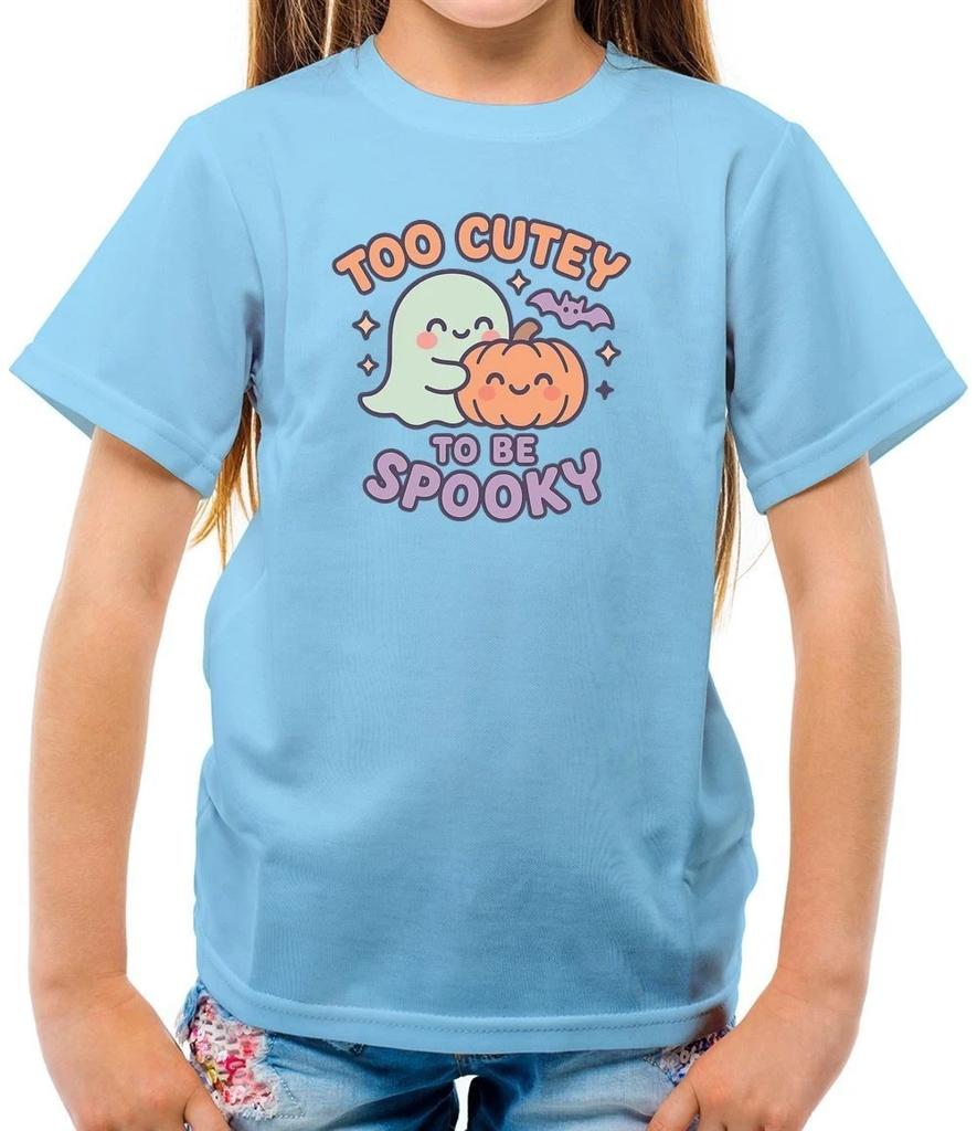 Too Cutey To Be Inquietante - T-Shirt - Halloween Zucca Pauroso Fantasma