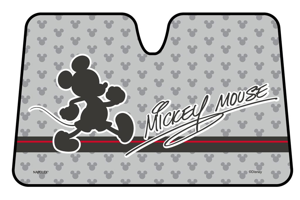 Napolex Car Sunshade for No Suction Cups Minivan Disney Mickey Mouse Front, Required, 900x1400mm, Compatible, Design, WD-412