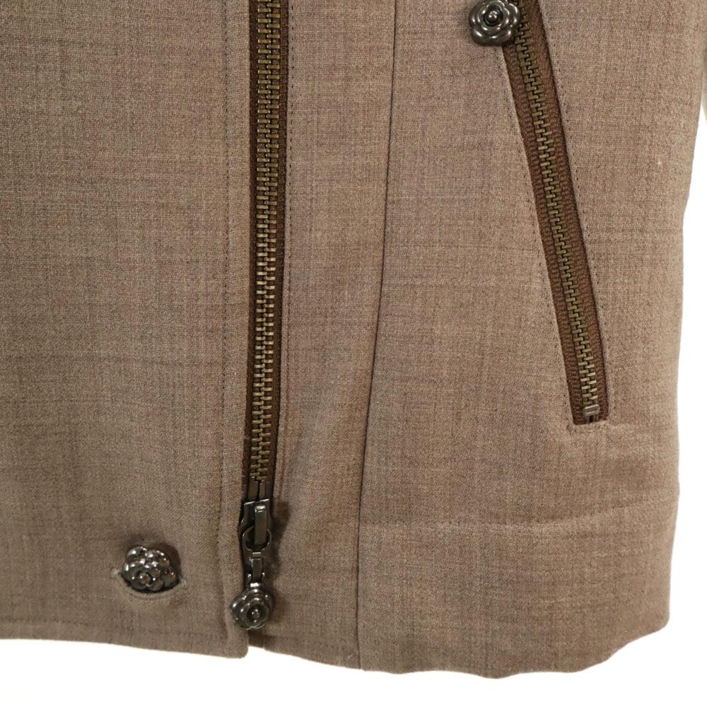 unused Rene 19AW Made in Japan Wool Blend Double riders jacket 36 beige Women Used