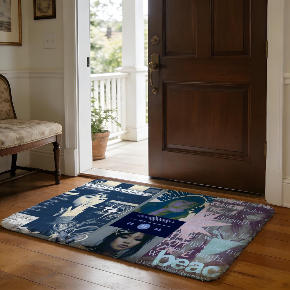 Hot Singer BBeabadoobee Floor Mat Soft Flannel Absorbent Mat Non-Slip Rug Home Bedroom Bathroom