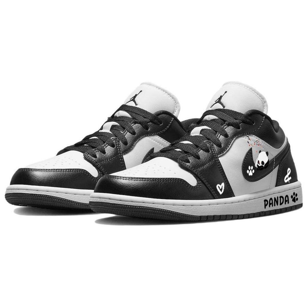 Jordan Air Jordan 1 Винтажные Баскетбольные Кроссовки Женские Низкие Черно-Белые DC0774-101(Команда56-)