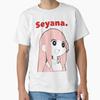 Summer Men Casual Shirts Short Sleeves Akane SEYANA Anime White Tees Oversized T-shirts