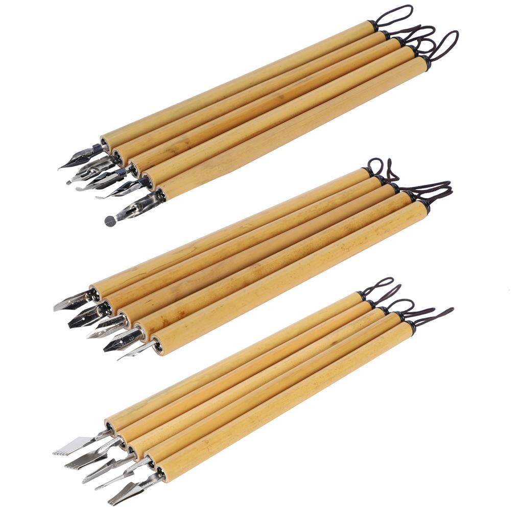 5 шт. ручка для рисования манга каллиграфия в коробке винтажный бамбуковый набор для рисования школьные принадлежности