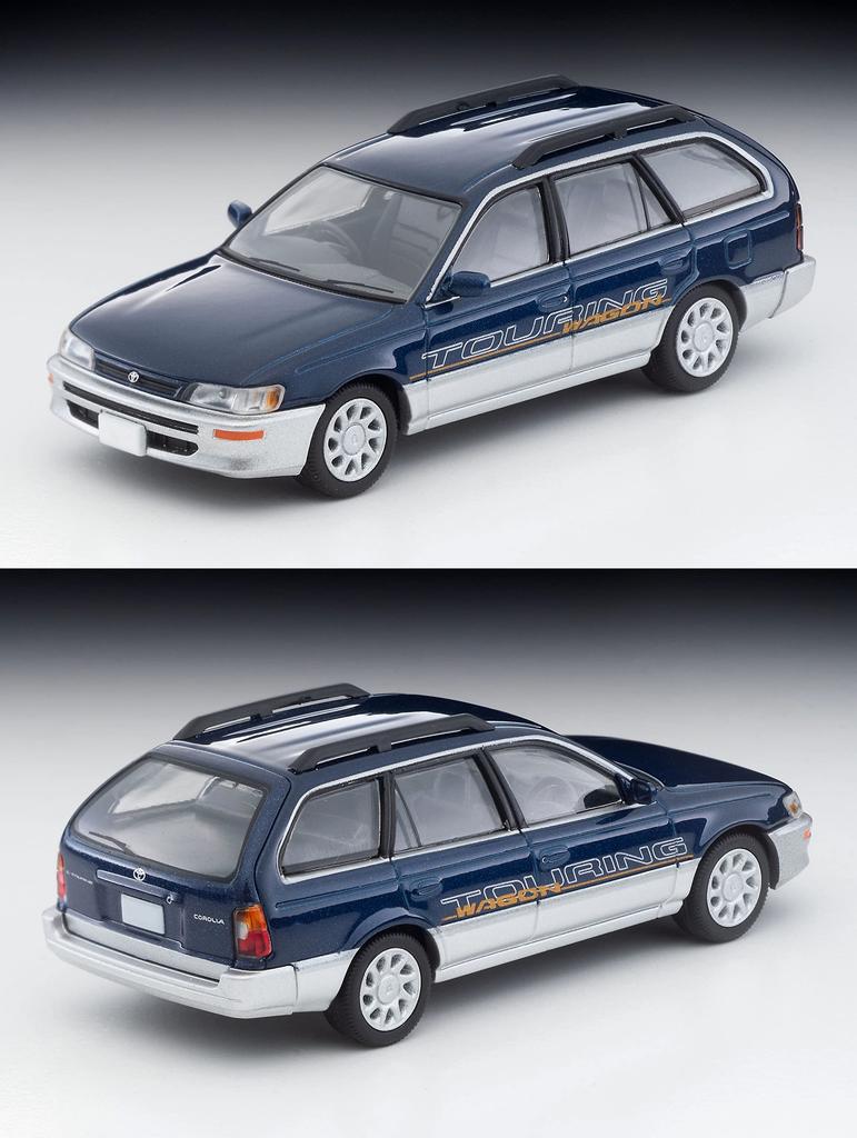 Tomica Limited Vintage Neo 164 LV-N287a Toyota Corolla Wagon L Touring Option Equipped BlueSilver 1996 Complete Product
