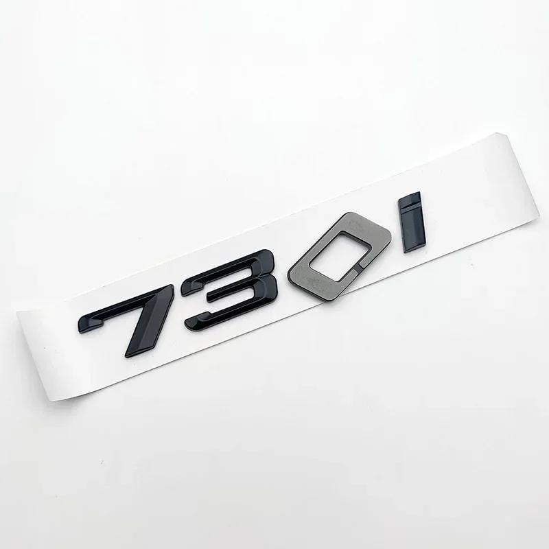swpzb8 3D Letter Fender Emblem Badge Stickers Decal For 7 Series 730d 730i 740i 745i 750i 760i E38 E65 F01 F02 E66 Chrome Glossy Black