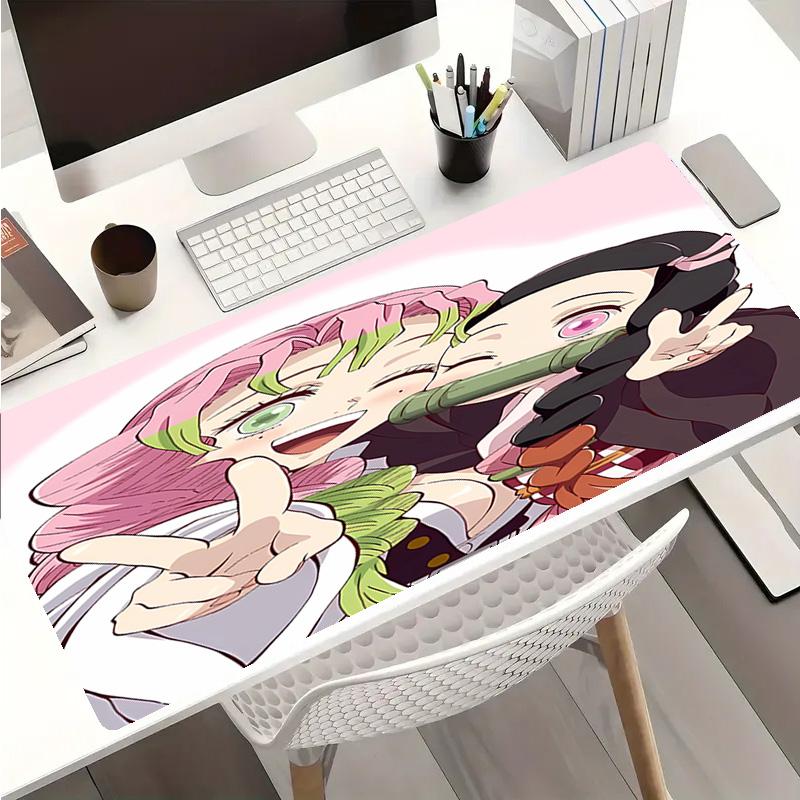 Demon Slayer characters Mouse Pad - Non-Slip Rubber Base, Smooth Surface for Work,Gaming,Office,And Home Use, Desk Mouse Pad