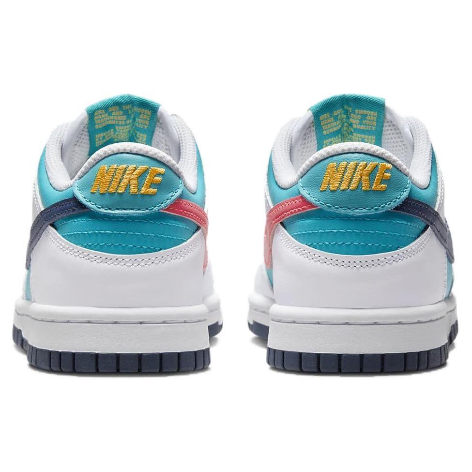 Nike Кроссовки Dunk Low GS Dusty Cactus Thunder Blue для детей Teal White Racer-Pink HF4794-345