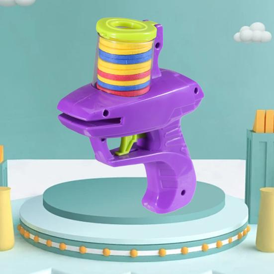 Игрушка-пусковая установка для дисков с триггером, 15 дисков EVA, открытый сад, задний двор, лужайка, парк, детский летающий диск-шутер, игра для малышей, подарок для мальчиков и девочек