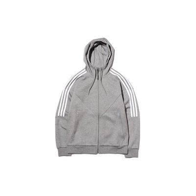 Мужская спортивная толстовка с молнией Originals Trefoil Серая DH2256