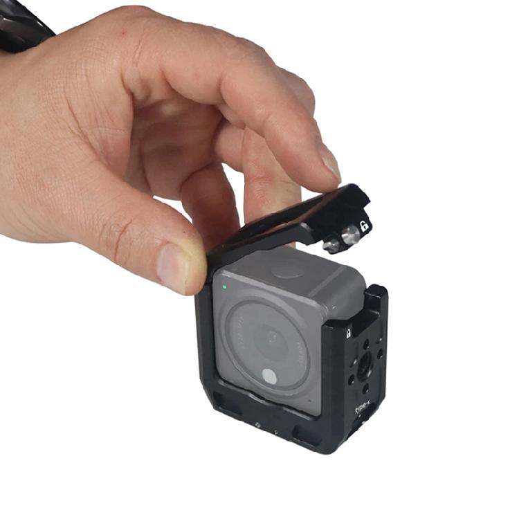 For Action 2 Action Camera Protective Frame Aluminum Alloy  Cage Cold Shoe